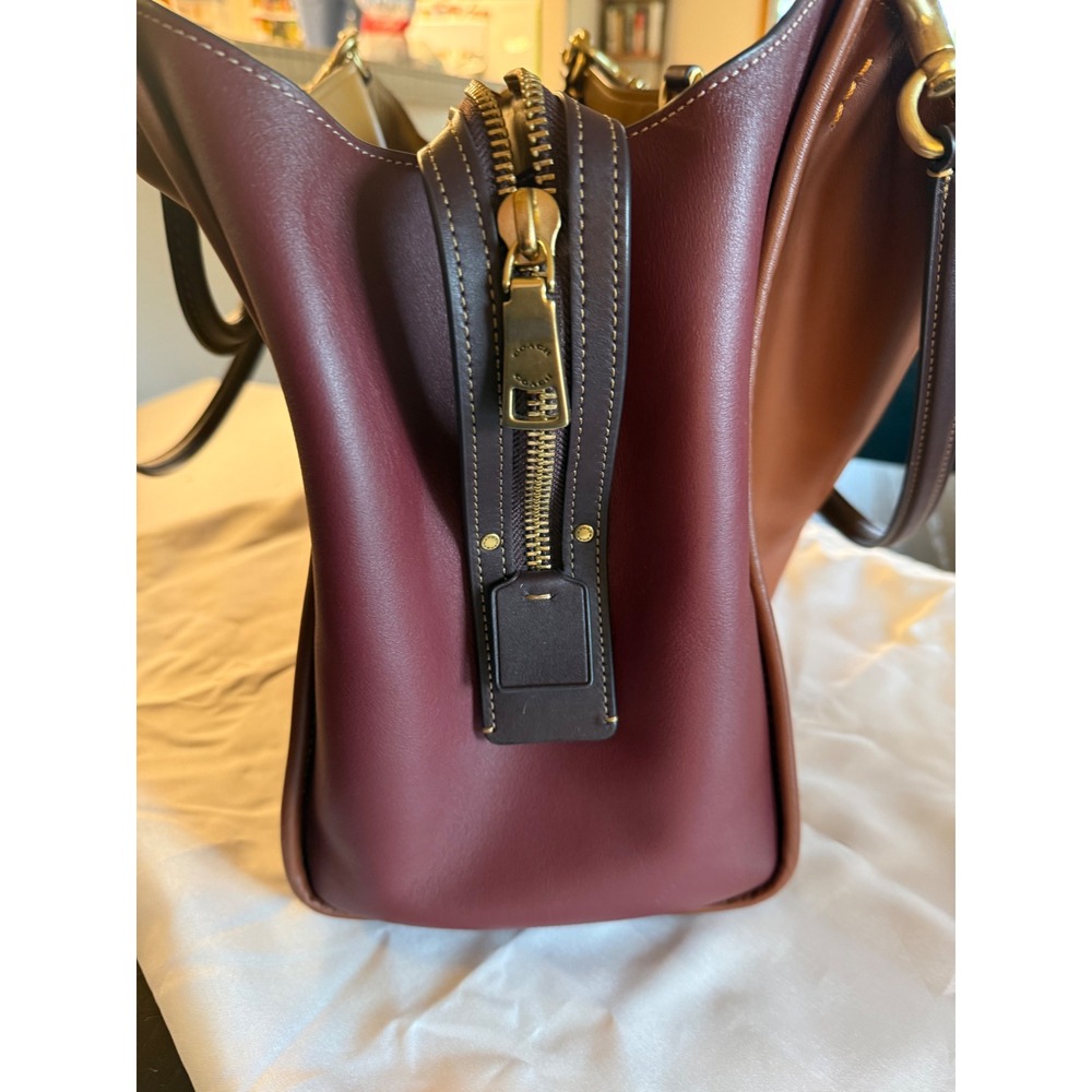Coach Rogue 39 Saddle Colorblock Glovetanned Leather Carryall Tote 1941 - Picture 5 of 16